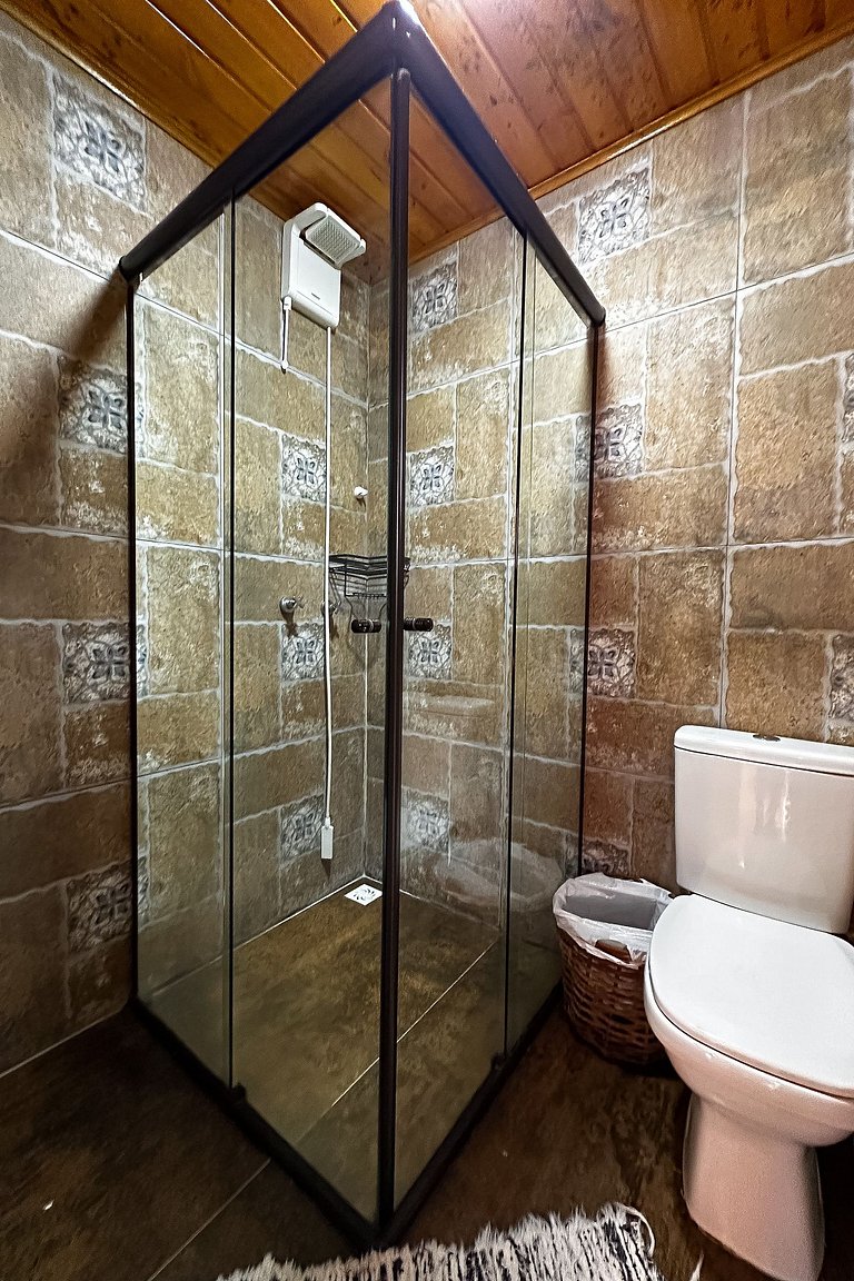 Cabana com hidromassagem interna e linda vista para mata | T