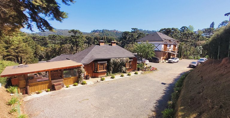 Cabana 3 - hidromassagem, lareira elétrica e vista