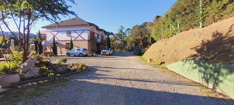 Cabana 1 - hidromassagem, lareira elétrica e vista