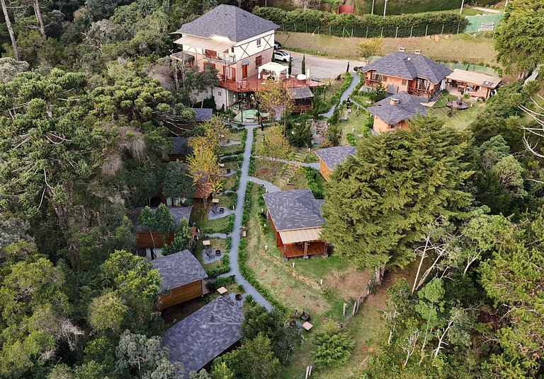 Cabana dos Alpes - ( hidro e lareira ecológica )