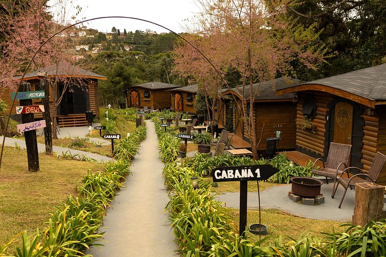 Cabana 7 - com hidromassagem e lareira ecológica