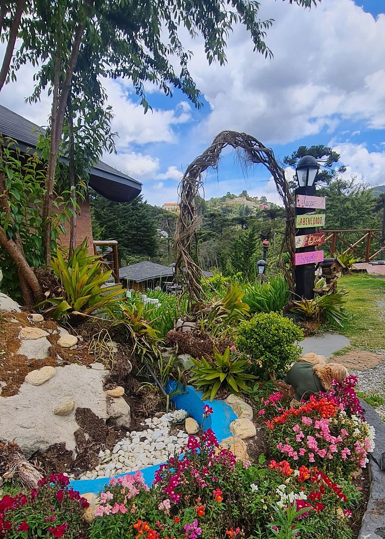 Cabana dos Alpes - ( hidro e lareira ecológica )