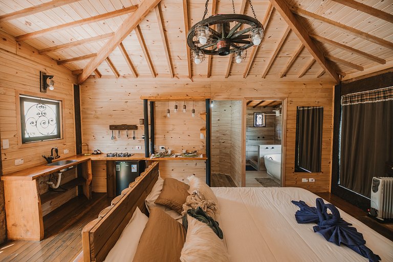 Cabana 7 - com hidromassagem e lareira ecológica