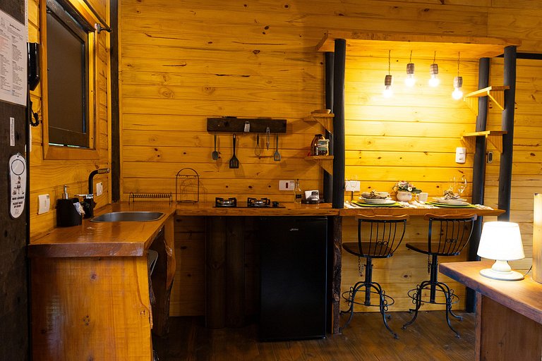 Cabana 7 - com hidromassagem e lareira ecológica