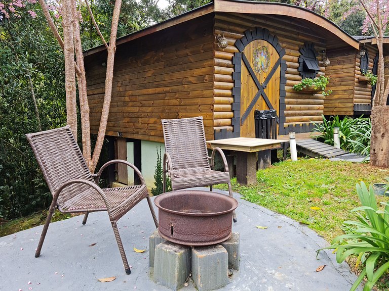 Cabana 3 - hidromassagem, lareira elétrica e vista