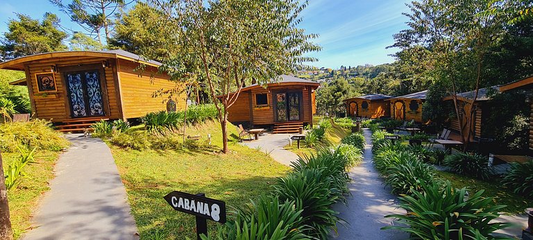 Cabana dos Alpes - ( hidro e lareira ecológica )