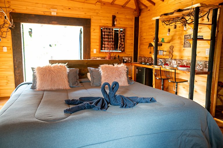 Cabana dos Alpes - ( hidro e lareira ecológica )