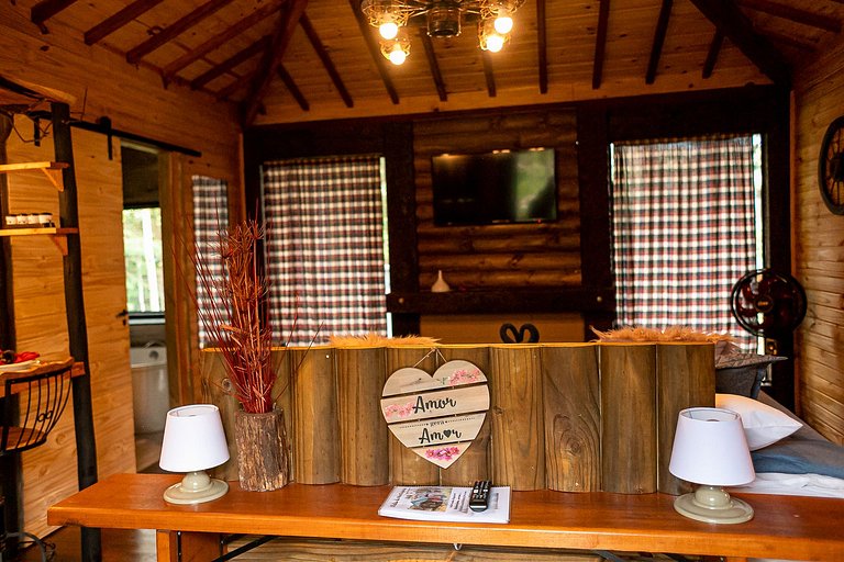 Cabana dos Alpes - ( hidro e lareira ecológica )