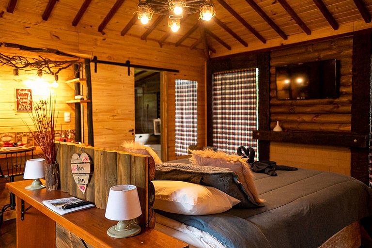 Cabana dos Alpes - ( hidro e lareira ecológica )